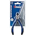 VTOOLS Mini Side Cutters, Small Diagonal Cutting Pliers, Spring Loaded Wire Cutters, Suitable for Jewelry Making, Electronic Repair, Wire Cutting, 1 Pack, 4.5 Inch, VT2145