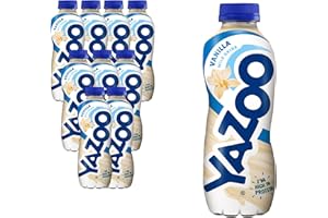 YAZOO Vanilla Milkshake Milk Drink, High in Protein & Calcium, 400 ml (Pack of 10)