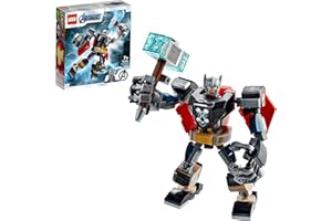 LEGO 76169 Super Heroes Marvel Avengers Thor Mech Armour Set, Action Figure Toy with Thor Minifigure