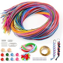 Pack De 100 Fils Scoubidou à Paillettes 1 Mètre - Multicolore, Neuf, Créatif