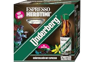 ‎UNDERBERG Underberg Espresso Herbtini - After-Dinner-Fusion-Drink - Kräuterspirituose mit Espresso (12 x 0.02 l)