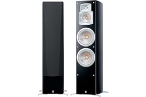 Yamaha NS 777 Stand Lautsprecher System (3-Wege Bassreflex, Waveguidehorn, 100W) klavierlackschwarz, 1 Stueck