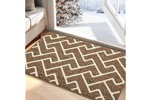 BISCPRO Antypoślizgowa gumowa mata na przednie drzwi, 24 "x35", odporna na zabrudzenia, wycieraczka wejściowa, wewnętrzna mata podłogowa, mata podłogowa, do wejścia, można prać w pralce