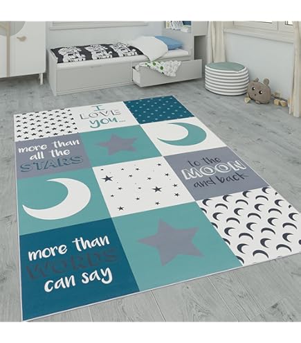 Tappeto Moderno Colorato Per Giovani - Design A Quadri Melange In Rosso, Fuchsia, Verde E Blu - 80x150 Cm - Foto 6