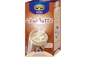 ‎KRÜGER KRÜGER YOU chai latte Schoko, Instantzubereitung für Milchtee-Getränke, aromatisiert mit Schoko-Geschmack, 250 g (10x 25 g Sachets)