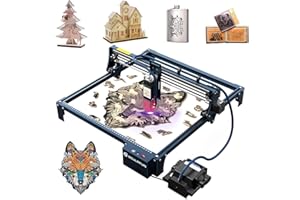 SCULPFUN S30 Pro Laser Graviermaschine 10W, lasergravur maschine Automatische 30L/min air assist, Industrail Linearschiene, Endschalter, für Holz Metall Acryl, 410 x 400 mm