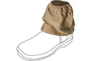 Oz OverBoots Shoe Covers Reusable- Sox Savers Overshoes Reusable for Work Boots Made from 100% Work Grade Cotton Drill, Stops Dirt Getting In | One Size (Cotton Drill, Tan)