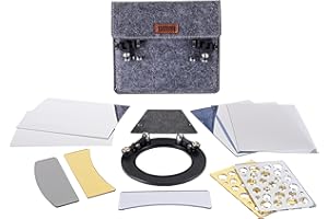 LensBaby - OMNI - Universal Expansion Pack - Mit Reflexionen - Zwei flache Universalklammern - 11 reflektierende Einsätze - Unendlich konfigurierbare Effekte