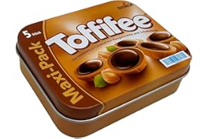 TANNER DER KLEINE KAUFMANN TANNER DECO tanner DER KLEINE KAUFMANN Toffifee, 5 sztuk z drewna w metalowej puszce, akcesoria do sklepu handlowego, design bezpieczny dla żywności, 0961.3, wielokolorowe