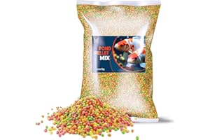 Mersjo Nourriture pour poissons de bassin - Granulés flottants pour l'alimentation quotidienne - 5 kg - Grain 6 mm
