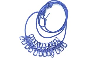 C & L (SW) portable clothesline, travel washing line, clip portable clothesline to hang clothes, clothes airer, laundry dryer