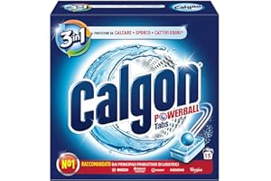 Calgon 3W1 Powerball Tabletki Zmiękczające Wodę, 15 sztuk