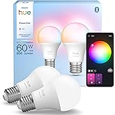 Philips Hue Essential 8W E27 806 Lumen Renkli Akıllı Ampul A60 (2'li Ekopaket)