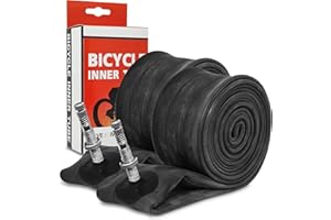 IBK Par de cámaras de aire 24 x 1.75/1.90/2.125 para bicicleta niños 2 cámaras Válvula Italia Reina bicicleta italiana 24 pulgadas City Bike MTB 24"