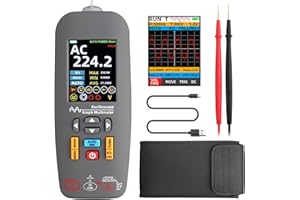ALLmeter 3-in-1 Oscilloscope Multimeter & Voltage Tester 10MHz Bandwidth,48MSa/s Handheld Oscilloscope,Digital Lab Oscilloscopes for Engineers,Technicians,Auto-Ranging Capacitance,Resistance
