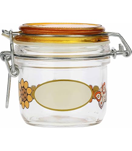 THUN Country-Line Küchen-Set (2 Stück, Orange) – Melamin-Behälter Für Vorräte & Deko, 22,5 Cm & 19 Cm