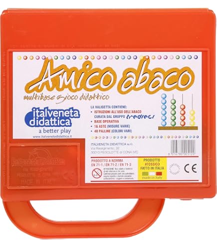 Miniland Set Bilancia Matematica 95030 Con 20 Pesi, Per Bambini 5-8 Anni, Multicolore, 95 Cm