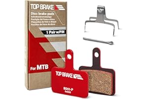 TOP BRAKE Plaquettes de Frein à Disque compatibles avec Shimano Deore M515 M525, TRP Hylex, TEKTRO Orion | VTT, VTTAE, Gravel, Cross-Country (XC), Course, Trail, All Mountain