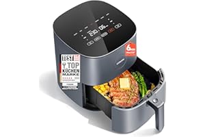 ‎COSORI COSORI Airfryer, 7-in-1 Heissluftfritteuse, Max 230℃ & 55dB leise Heißluftfritteuse, 100+ Rezpete, Hähnchen, Steak, Speck, Tiefkühlkost, 55% energiesparend, spülmaschinenfest