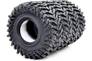 HOBBYSOUL 1.0 Pneumatici 58mm Alto All Terrain Super Soft Sticky fango Pneumatico per RC Crawler 1/24 SCX24 1/18 TRX4M Aggiornamenti