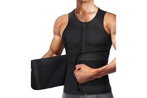 CHUMIAN Gilet de Sudation Homme Sauna Néoprène pour Minceur Ceinture de Sudation Fitenes Sports Débardeur