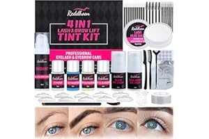 Lucoss Kit Laminazione Ciglia e Sopracciglia con Tinta Nera e Marrone,Kit Extension Ciglia,Tinta per Sopracciglia,Laminazione Ciglia Kit Completo,Brow Lamination Lash Lift Kit