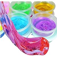 Jiada Crystal Soft Clay and Slimes - Set of 6