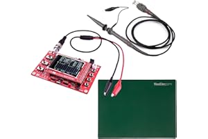 NOOELEC Oscilloscope JYETech 'DSO 138' Kit de Bricolage Avec Sonde à 100MHz, Sonde de Clip et Tapis de Silicone (ESD-Safe)