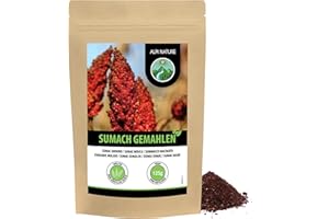 ‎ALPI NATURE Przyprawa sumak, 125 g, w proszku, mielona przyprawa z drzewa octowego, delikatnie suszona i mielona, naturalna, wegańska, orientalna