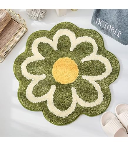 Goodivery ® Badmat Voor De Badkamer, Antislip Zachte Badmat Voor Douches Schattige Pluche Microvezel Superabsorberend Pluche Tapijt Voor 50 X 80 Cm