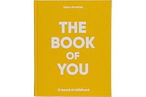 COLOUR CHRONICLES Childhood Memory Book for Ages 1 to 16 - Gift for Baby Girls & Boys - Personalised Baby Book - Scrapbook Celebrating the Early Years - Hardback Keepsake Memory Journal - 8" x 10" - 112 Pages - Yellow