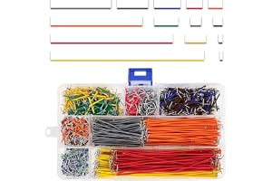 840 stycken jumperkablar, breadboard jumperkablar, 14 längder flexibla jumperkablar, 3,5–126,5 mm, flerfärgad elektronik, U-f