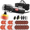 850W Car Polisher AUTIWOZ Rotary Car Buffer Polisher Sander Kit 3" 4" Mini Polishing Machine Variable Speed with Polishing Pads for Car Detailing Buffing Sanding Polish Car Scratch Repairing, Black