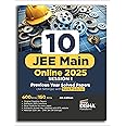 Disha 10 JEE Main Online 2025 Session I Previous Year Solved Papers (All sittings) with Rank Predictor 4th Edition | PYQs for Physics, Chemistry & Mathematics | Mock Tests