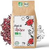 IBISCO BIO 1kg | Fiori di Ibisco per Tisane a Freddo, Karkade Infuso, Infusi Freddi | Tisana Drenante Cura Detox