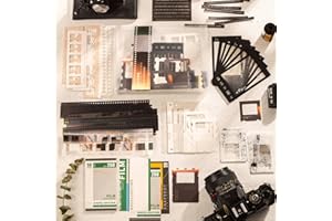 CIATBYYJ 94 Stück Scrapbooking Sticker Set,Vintage Filmstreifen Scrapbook Papierpakete, Journaling Zubehör Stickers,Journal Scrapbooking Aufkleber Deko für,Laptop, ästhetisches DIY-Kunsthandwerk