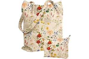 Miss Adola 2 Pack Aesthetic Corduroy Tote Bag - with Makeup Pouch Bag for Women Reusable Grocery Bag for Gym, Travel, Work