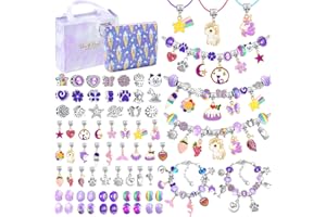 WEVOL Regalo Bambina 5-14 Anni, Kit Braccialetti Fai da Te Ragazza Braccialetti Giocattolo Idee per Natale Originali Compleanno Gioielli