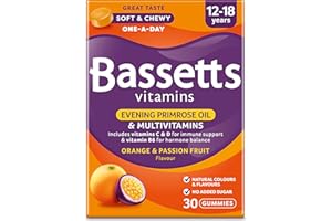 Bassetts Vitamins 12-18 Years Evening Primrose Oil Orange & Passion Fruit Flavour Multivitamins 30 Gummies