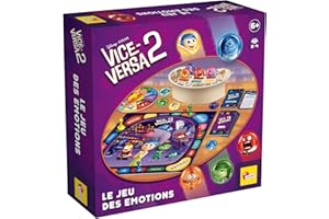 LISCIANIGIOCHI Lisciani - Vice Versa 2 - Jeu de Emotions pour Enfants dès 4 Ans - Jeu Educatif pour Apprendre et Connaitre Ses Emotions - Jeu de Société Famille Inspiré Film Disney - Idée Cadeau Anniversaire