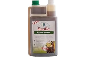 EWALIA Halswohlsaft | 1 l | Ergänzungsfuttermittel für Pferde | Mit Thymiankraut & Eibisch