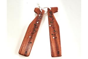 GAITAS EDUARDO REPRESAS Tarrañolas o tarrañuelas en madera de Jatoba, decoradas