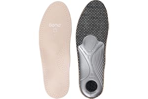 Bama Comfort Primus Extra Fußbett, Einlegesohle anatomisch geformt, echt Leder, Unisex, Braun/Silber/Schwarz