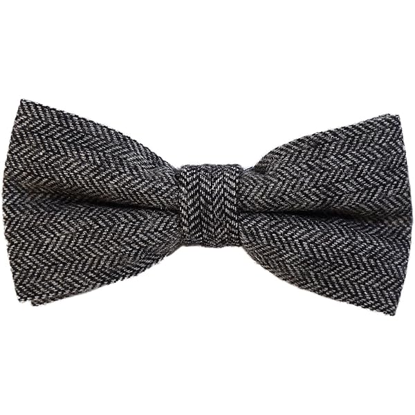 Walnut Brown Herringbone Tweed Check Bow Tie | King & Priory - View #7