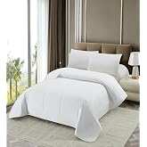 NORA HOME Duvet Filling for 90 cm Bed, White Summer Duvet 150 x 220 cm, 125 g/m&sup2;, 3D Fibre, Anti-Dust Mite, Breathable, Machi