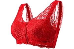 LRSSMB Sexy Spitzen Mastektomie Gepolsterter BH Mit Taschen Nach Der Operation Kabelloses Bralette BHs For Brustprothesen-Formen Schlaf-BH