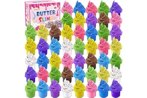 YOPINSAND 50 Pack Butter Slime Kit für Kinder, Stress Relief Spielzeug für Jungen & Mädchen, duftende DIY Slime Spielzeug für Party Favor, weich und Nicht-klebrig