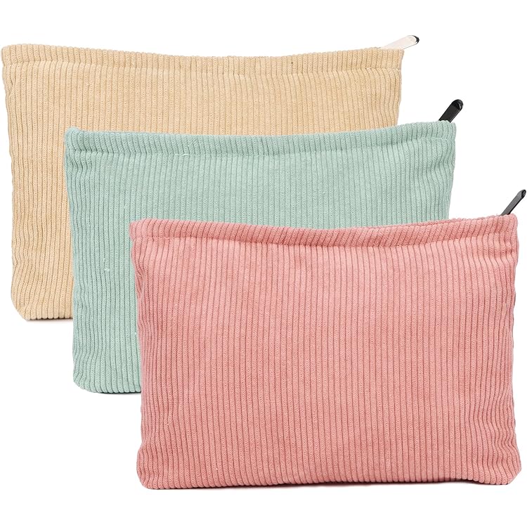 AKA Sorority Make-up-Tasche Aus Polyester - Mit Metallreißverschluss, 22,9x17,8x5,1 Cm, Geschenk Für Schwestern, Rosa/grün