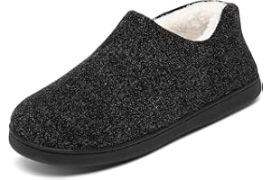 Mishansha Uomo Pantofole da Casa Caldo Memory Foam Ciabatte Antiscivolo Invernale