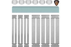 YIMATEECO Werkzeug Zum Entfernen und Polieren Von Gitarrenbünden, Einschließlich Schlagbrett für Gitarrengriffbretter, DIY-Reparaturwerkzeug, Schleifstein (Silber)